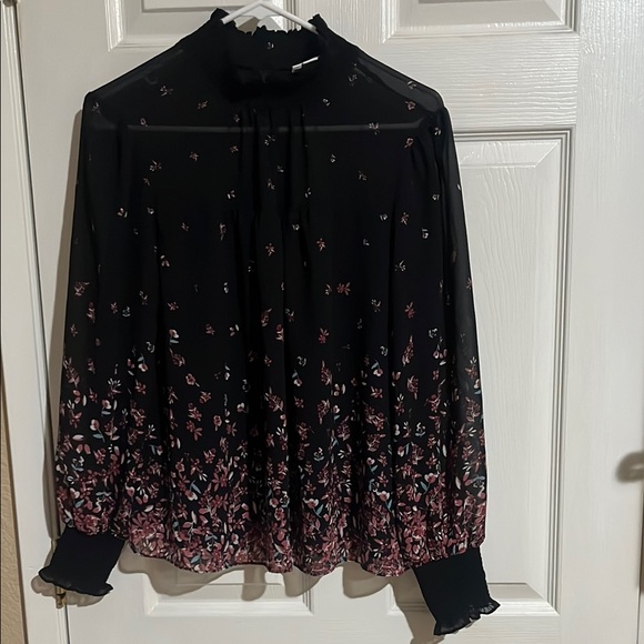 Ariat Tops - Floral Black and Pink Women's Top